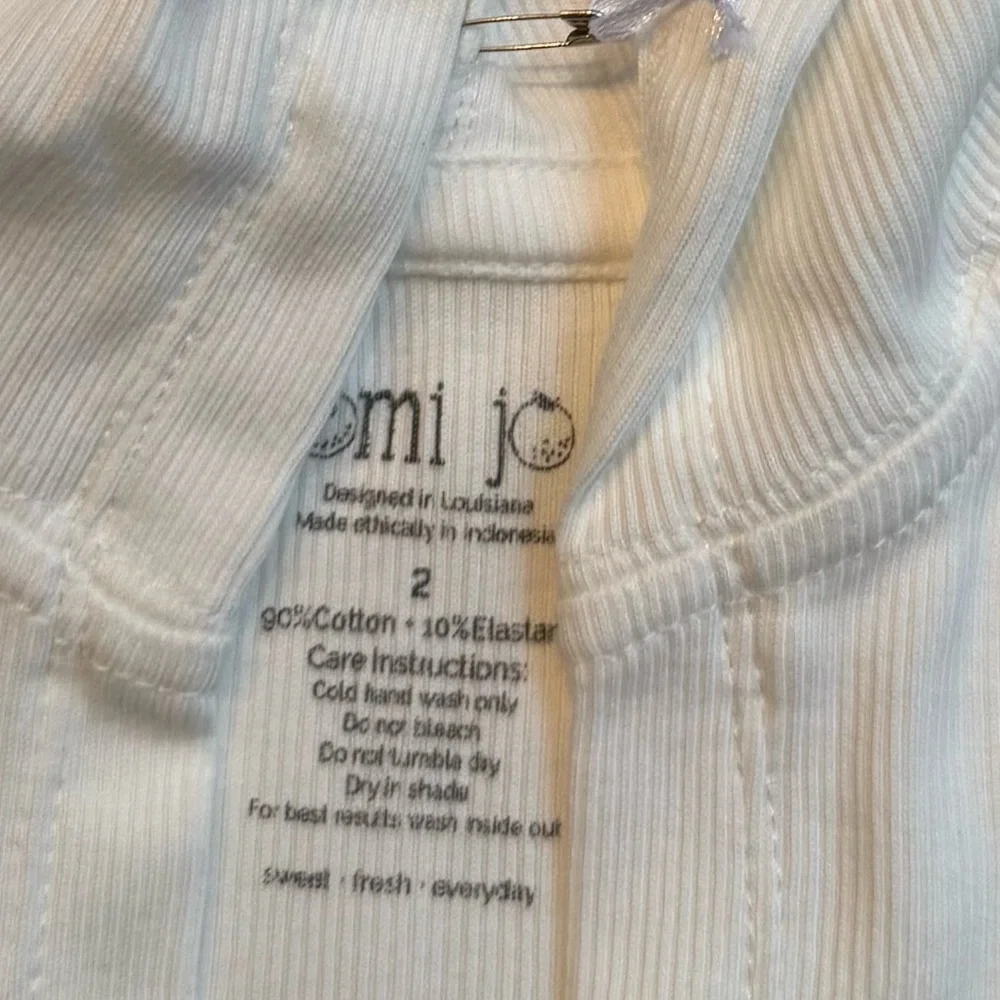 Omi Jo NWT by WDW Simple Cardigan Ribbed Off White Hooded Long Sleeve Girls 2T